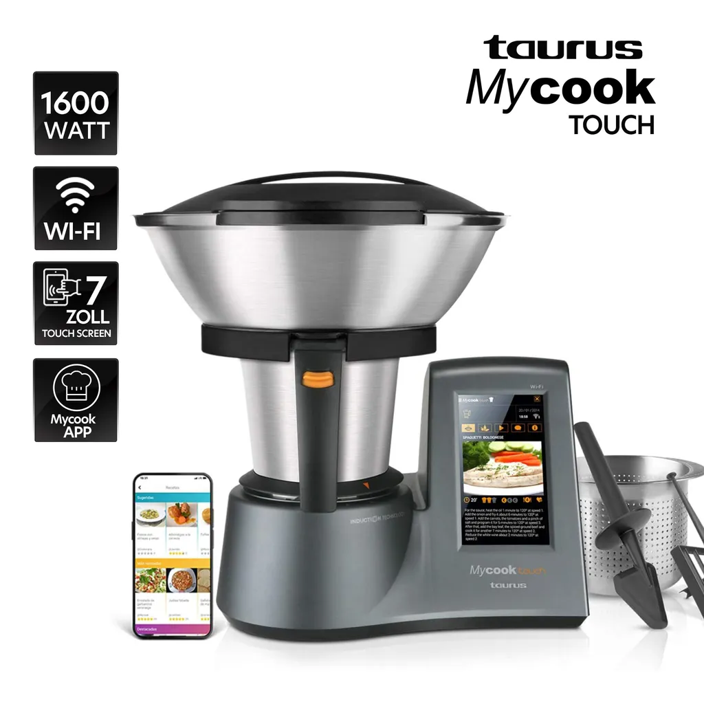 Taurus Video Küchenmaschine Taurus MYCOOK TOUCH 1600W Integrierte Wi-Fi-Verbindung – Bild 10