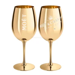 Moet & Chandon Champagne Champagner Glas Gläser Set - 2er Set Gold