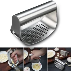 YisibaihTao Knoblauch Ingwer Presse, Knoblauchpresse, Crusher Squeezer Stampfer 304 Edelstahl Crusher Squeezer Für Knoblauch Ingwer