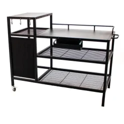 BRAZIER Plancha Trolley - Schwarzer Stahl