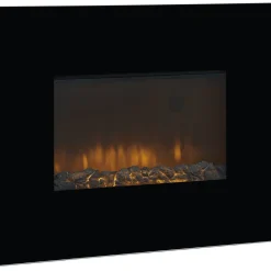 Exquisit EH 51001 Swg Heizlüfter | Lagerfeuersimulation | 1800 Watt | Schwarz