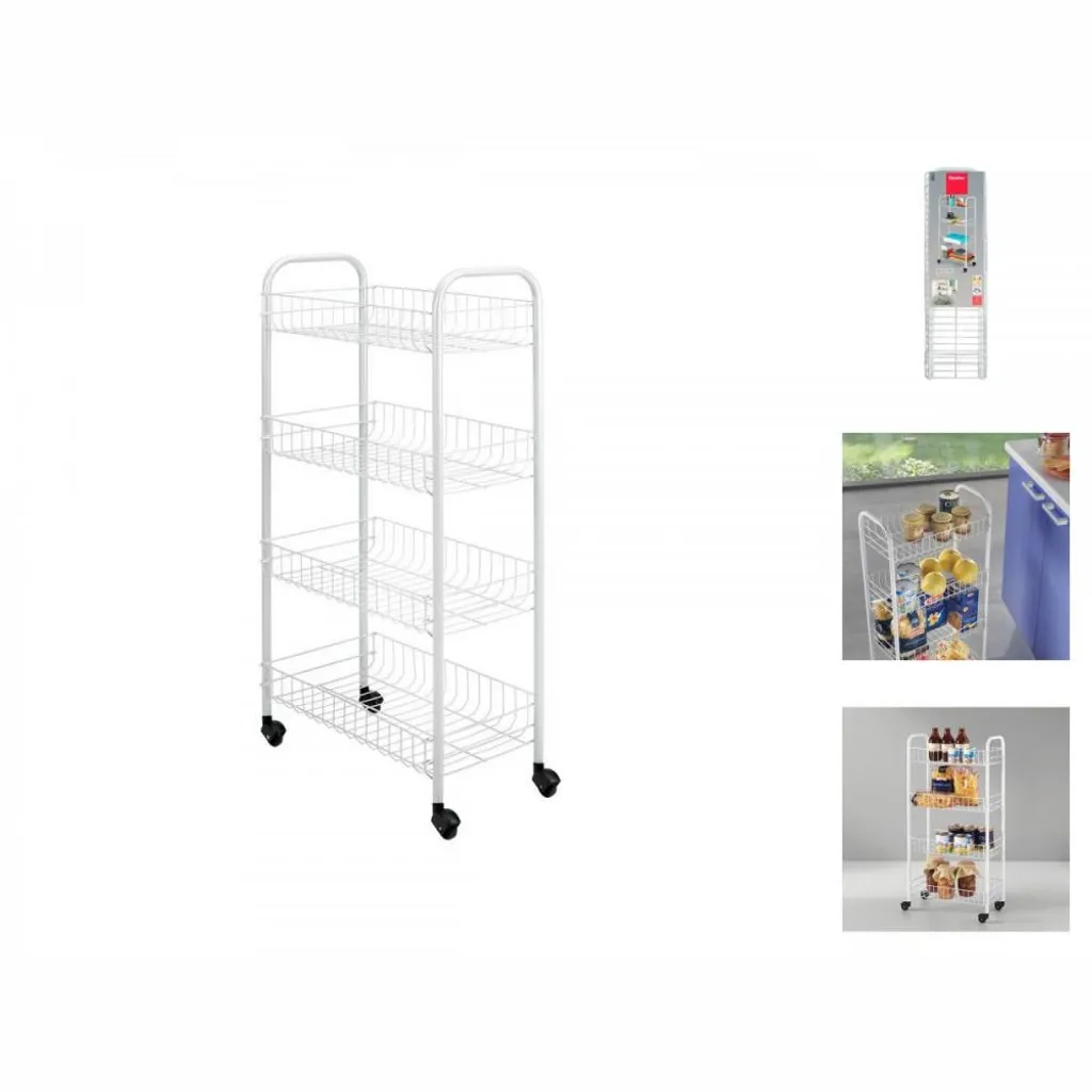 Metaltex Servierwagen Mit 4 Körben Pisa Weiß – Bild 11