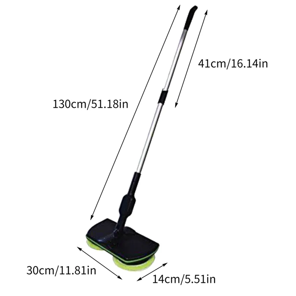 Jefety 5 In 1 Floating Mop,Kabellos Rotierender Reinigungsmopp,Saugfähige Wischmops,Wiederaufladbarer,Mit Zwei Spinnköpfen,Sechs Mikrofaser-Pads Wischmops – Bild 10