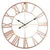 Antic By Casa Chic - Große Metall Wanduhr Mit Quarz Uhrwerk - 60 Cm Durchmesser - Rosegold