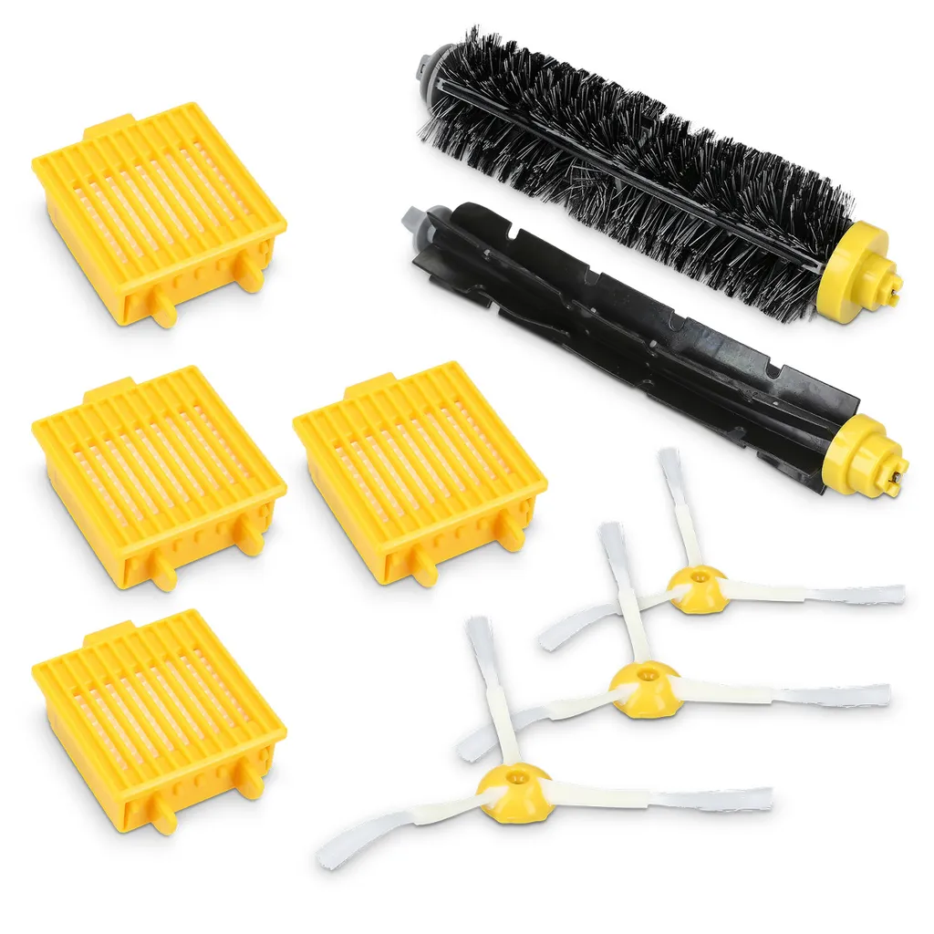 Kwmobile Ersatzteile Set Kompatibel Mit IRobot Roomba 700 Serie - Staubsauger Zubehör 4x Filter 3x Seitenbürste 2x Bürste - Für Alle 700er Modelle – Bild 3
