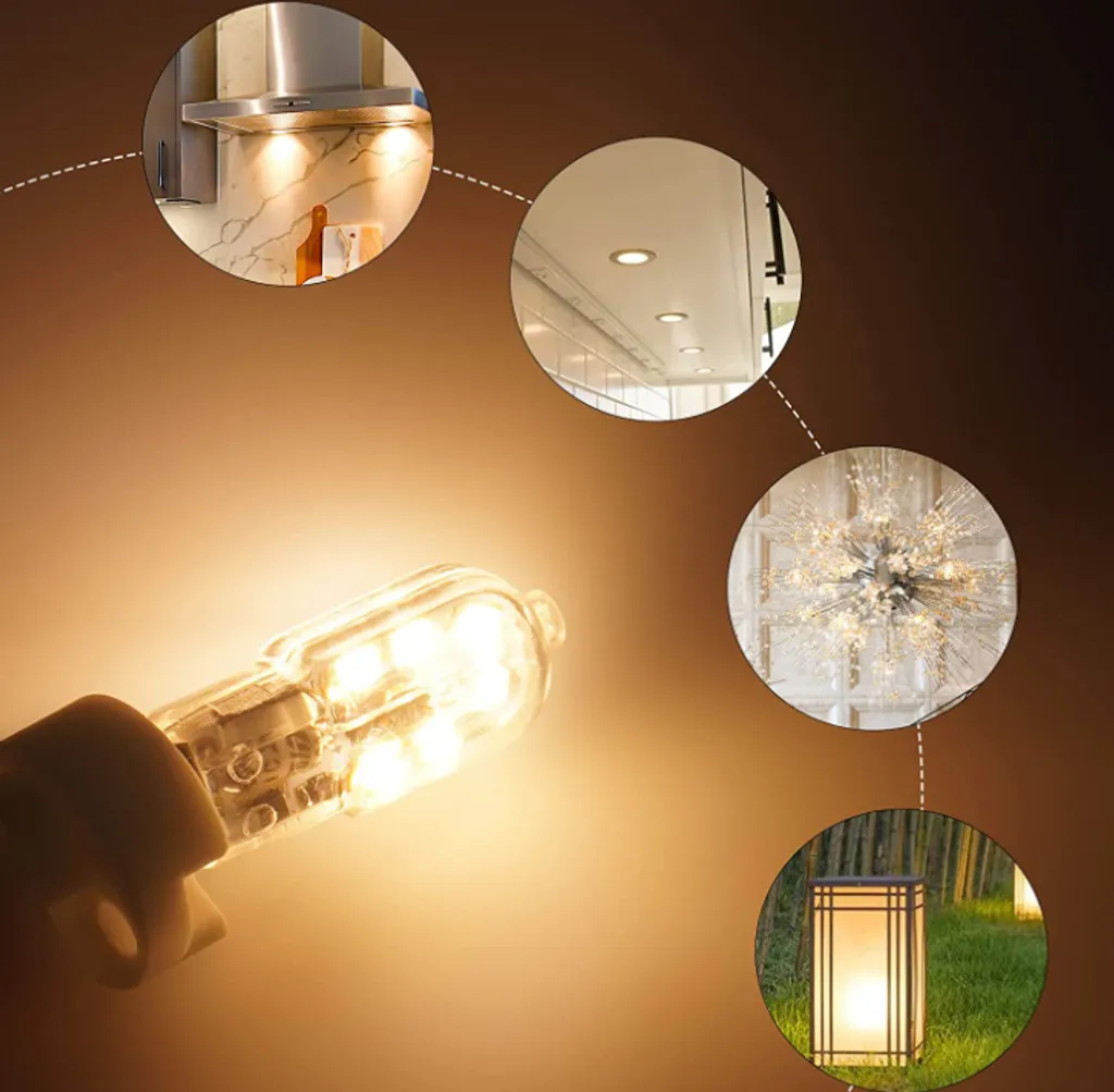 Jefety 10x G4 3W LED Glühbirne Warmweiß AC/DC 12V Birne Leuchtmittel Warmes Licht LEDs – Bild 2