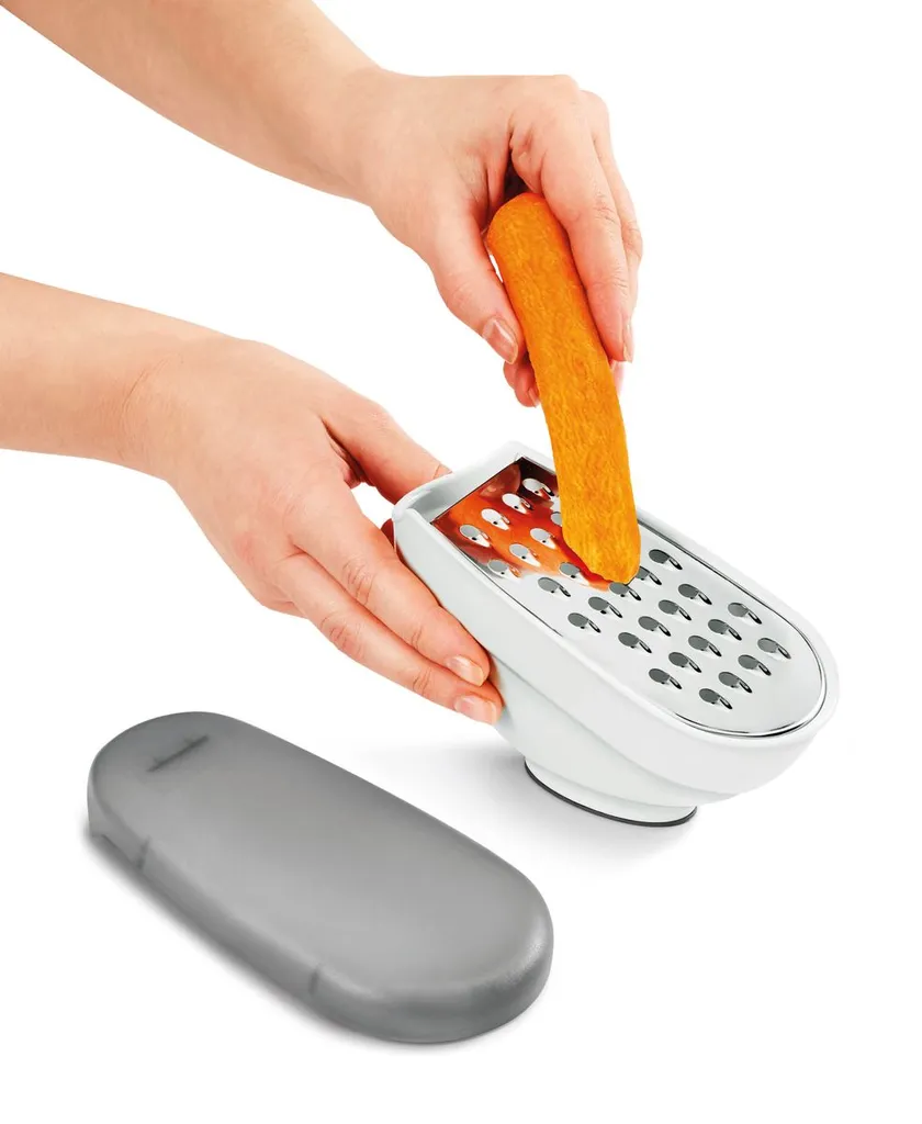 Gravidus Universalreibe Mit Behälter & Deckel Käsereibe Handreibe Käsehobel 3 In 1 Reibe, Menge:1 – Bild 6