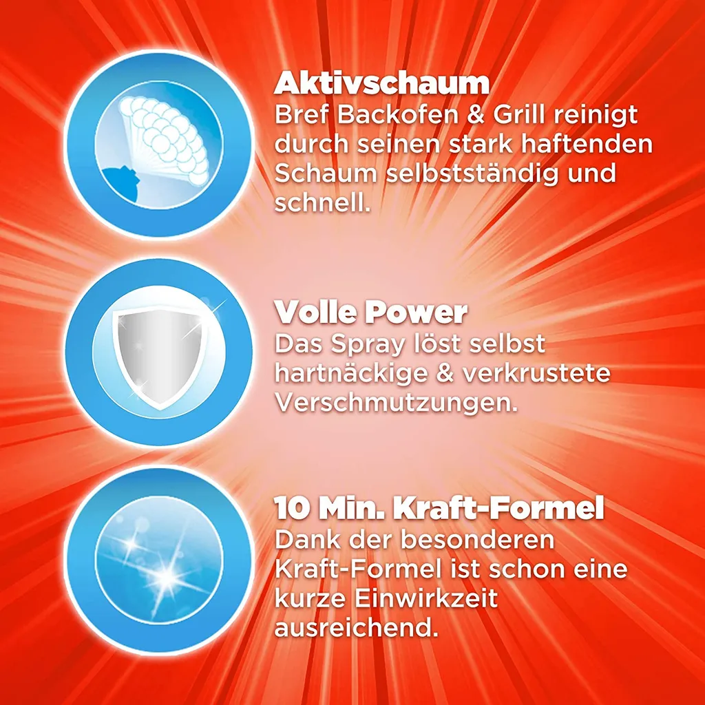 Henkel Sidol Bref Power Backofen & Grill Reiniger 500ml-10 Min. Kraft-Formel – Bild 5