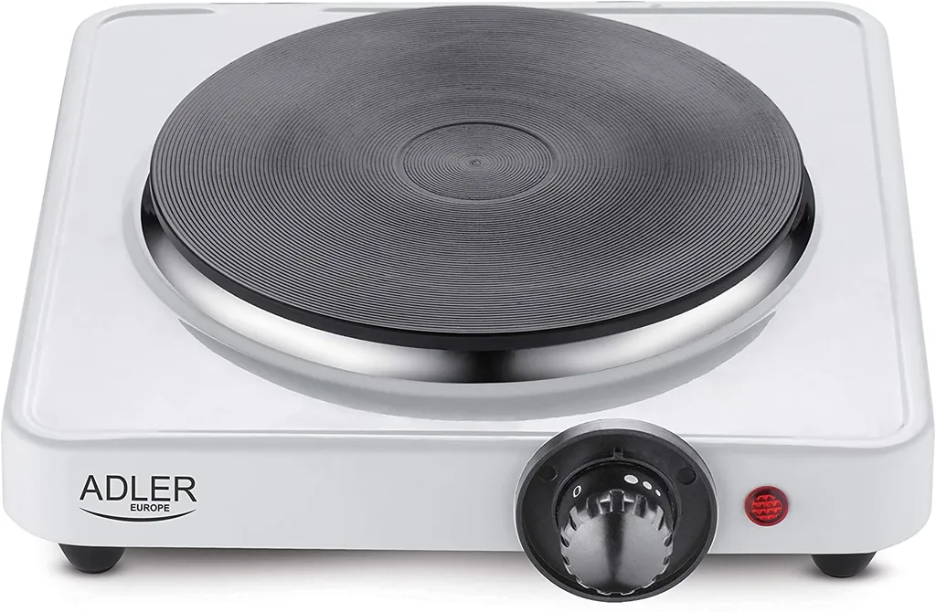 Adler AD 6503 Elektroherd-Einzelkochplatte 1500W, Weiß