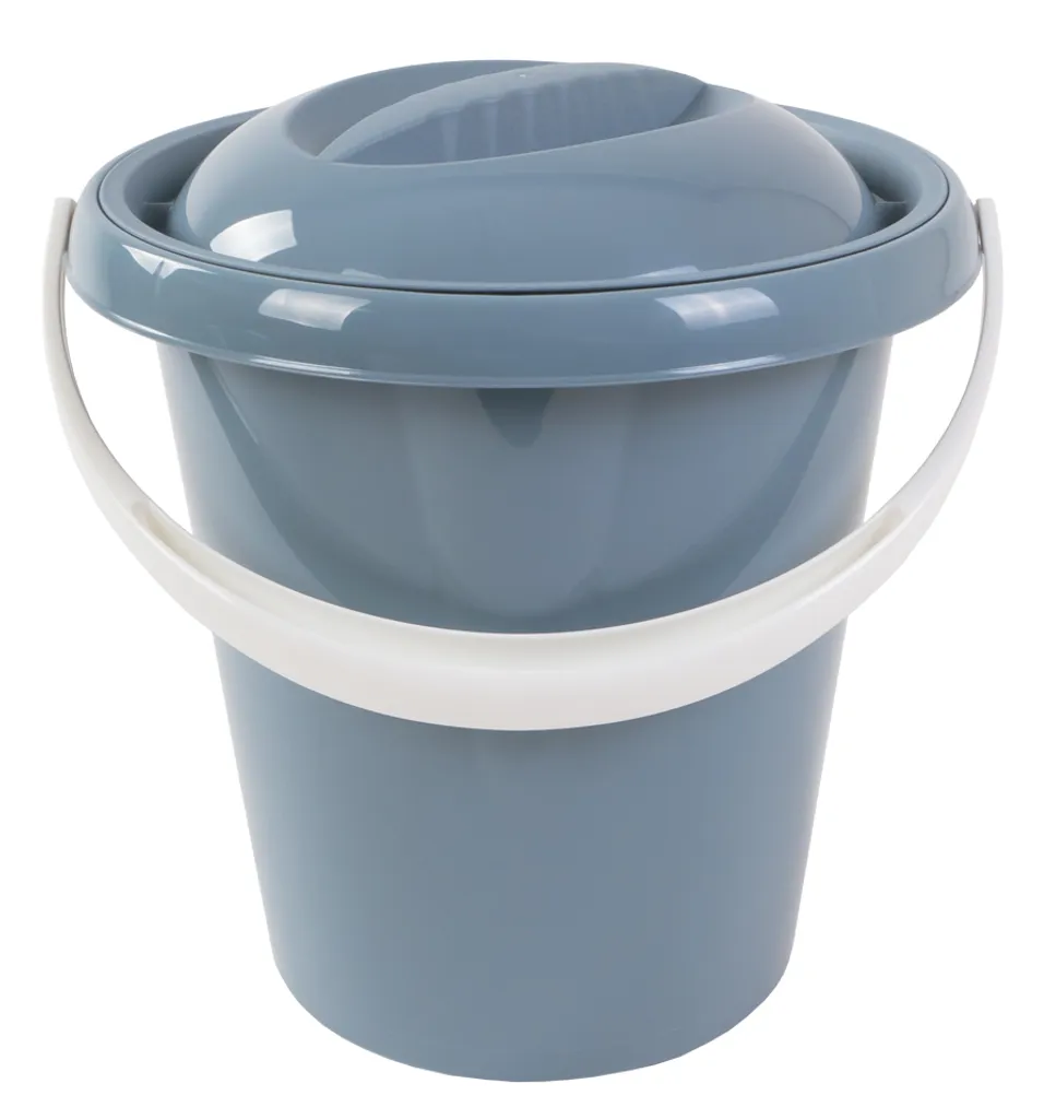 JELENIA PLAST Windeleimer 12L Abfalleimer Windelbehälter, Farbe:grau