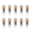Jefety 10x G4 3W LED Glühbirne Warmweiß DC 12V Birne Leuchtmittel Warmes Licht LEDs
