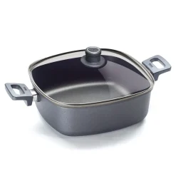 WOLL 'NOWO INDUKTION LINE-Guss-Kasserolle, 28x28 Cm; 10 Cm; 6,0 L; Mit Deckel'