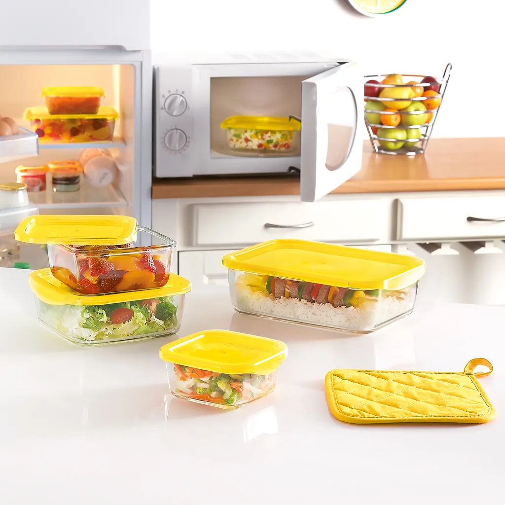 Glasbehälter Frischhaltedosen Aufbewahrungs Vorrats Dose Behälter Luminarc 1,89L – Bild 2