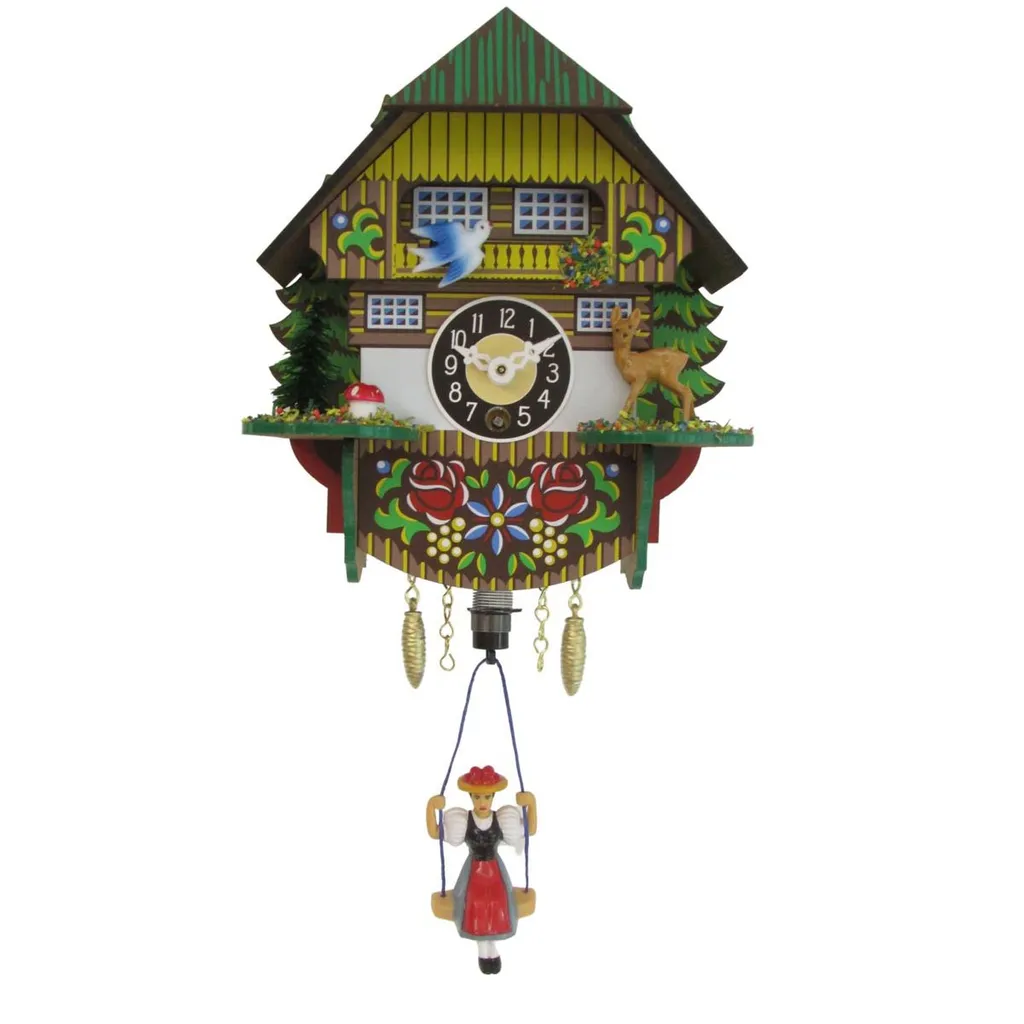 FeineHeimat Wipp Aufzieh Uhr Schwarzwald Haus 13 X 16 Cm Germany