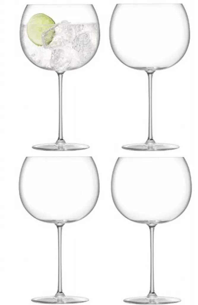 LSA International LSA Bargläser Borough 680 Ml Glas Transparent 4-tlg