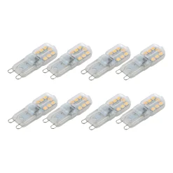 PMS 8x G9 LED Glühbirne Warmweiß AC220V 3W Birne Leuchtmittel SMD2835 Dimmbar