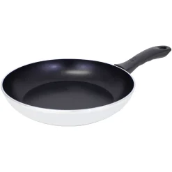 Kochwerk Bratpfanne 28 Cm Weiß / Schwarz, Geschmiedete Aluminiumpfanne, 2fach Antihaftbeschichtung, Induktions- & Backofengeeignet