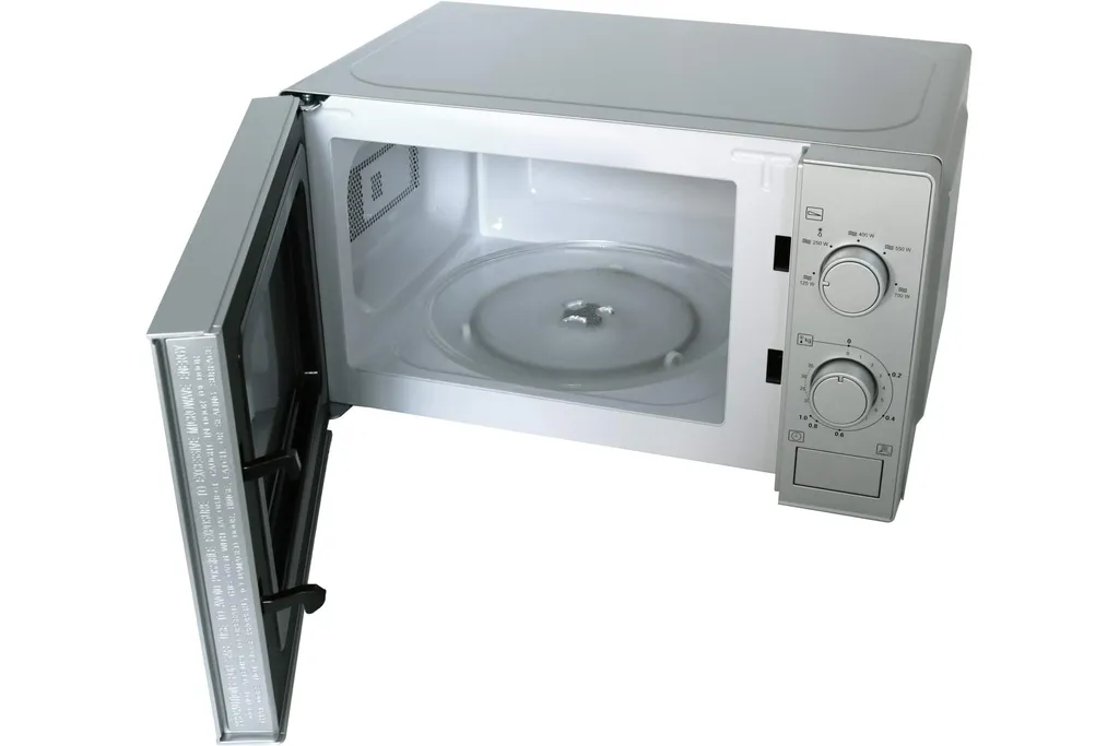 Severin MW 7899, Arbeitsplatte, Solo-Mikrowelle, 20 L, 700 W, Drehregler, Edelstahl – Bild 5