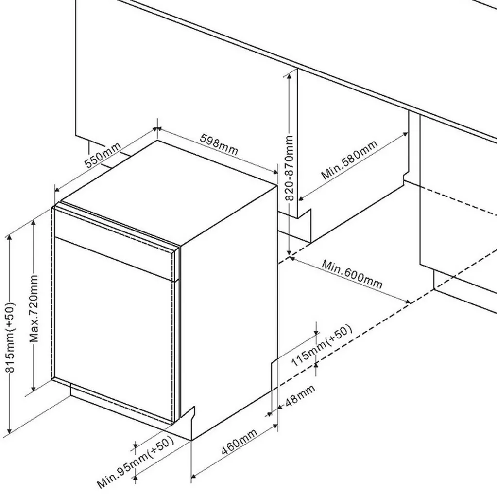 Amica EGSPV 594 910 Geschirrspüler 60 Cm - Edelstahl-Optik – Bild 2