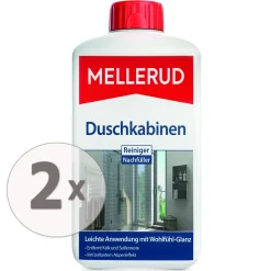 2 X 1 Liter Mellerud Duschkabinen Reiniger Nachfüllflasche