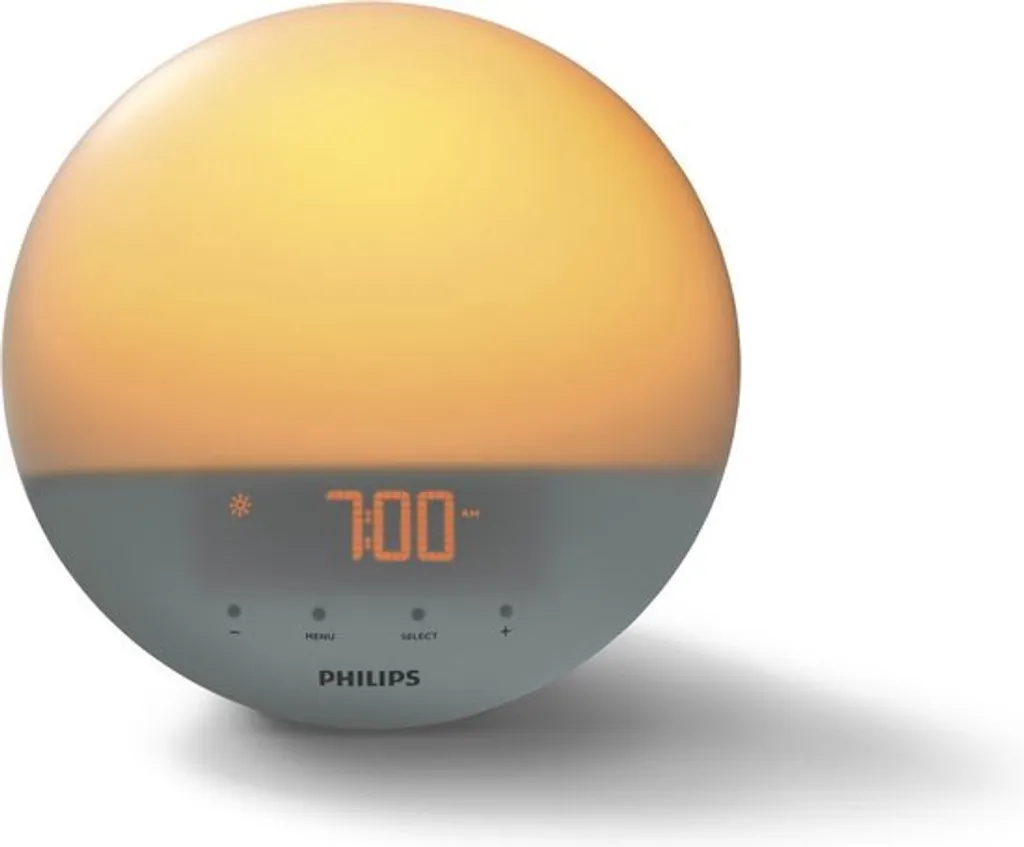 Philips HF3519/01 Wake-up Light (Sonnenaufgangfunktion, Digitales Fm Radio, Tageslichtwecker) Weiß – Bild 2
