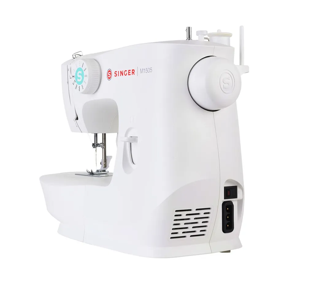 Singer M1505 Nähmaschine Klick-Einrastfunktion, Knopfloch, Knopfannäh-Programm