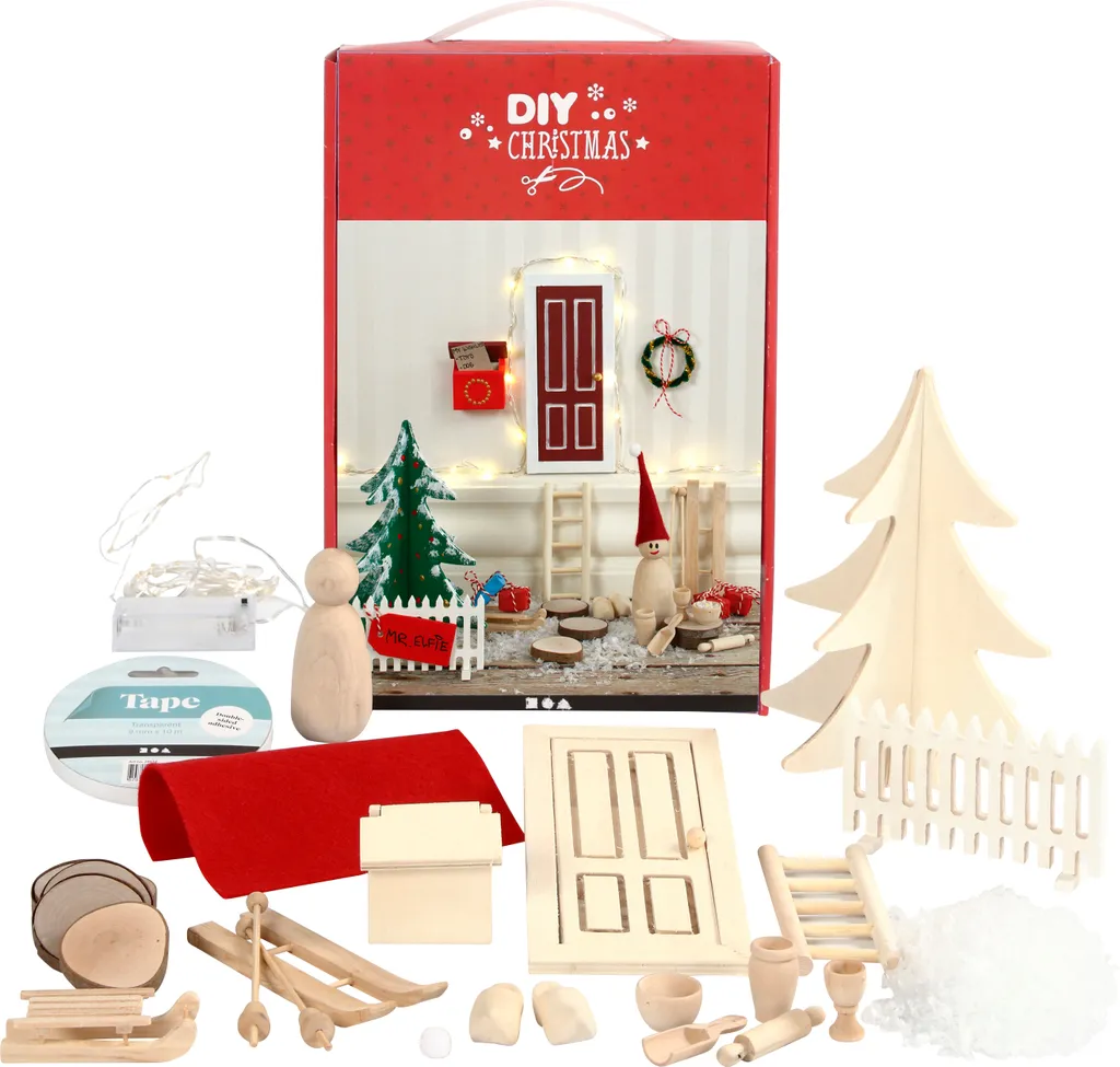 Creativ Company - Bastelset Weihnachten Motiv Elfentür - 97038 – Bild 4