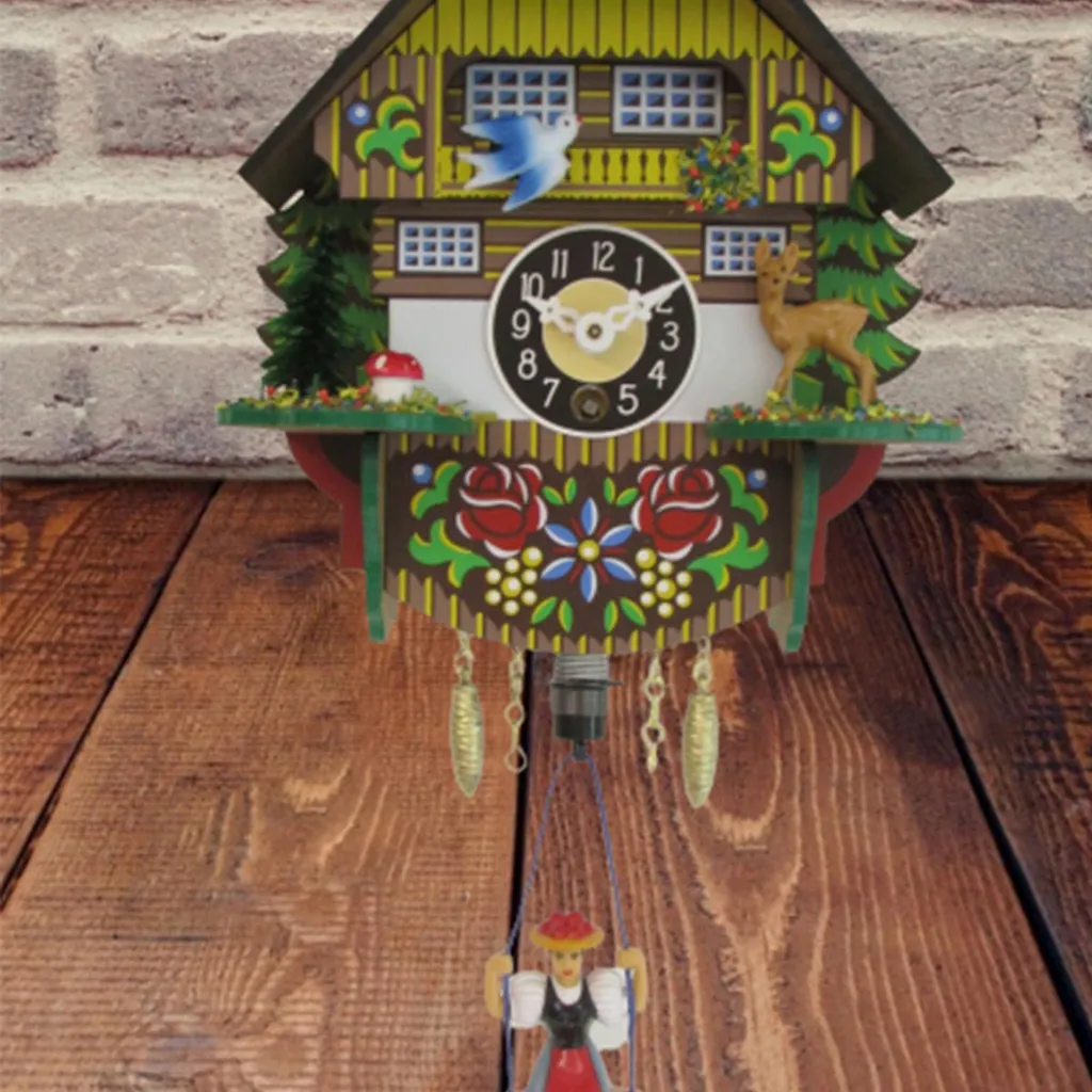 FeineHeimat Wipp Aufzieh Uhr Schwarzwald Haus 13 X 16 Cm Germany – Bild 2