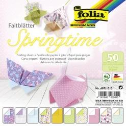 Folia Faltblätter "Springtime" 150 X 150 Mm 80 G/qm 50 Blatt