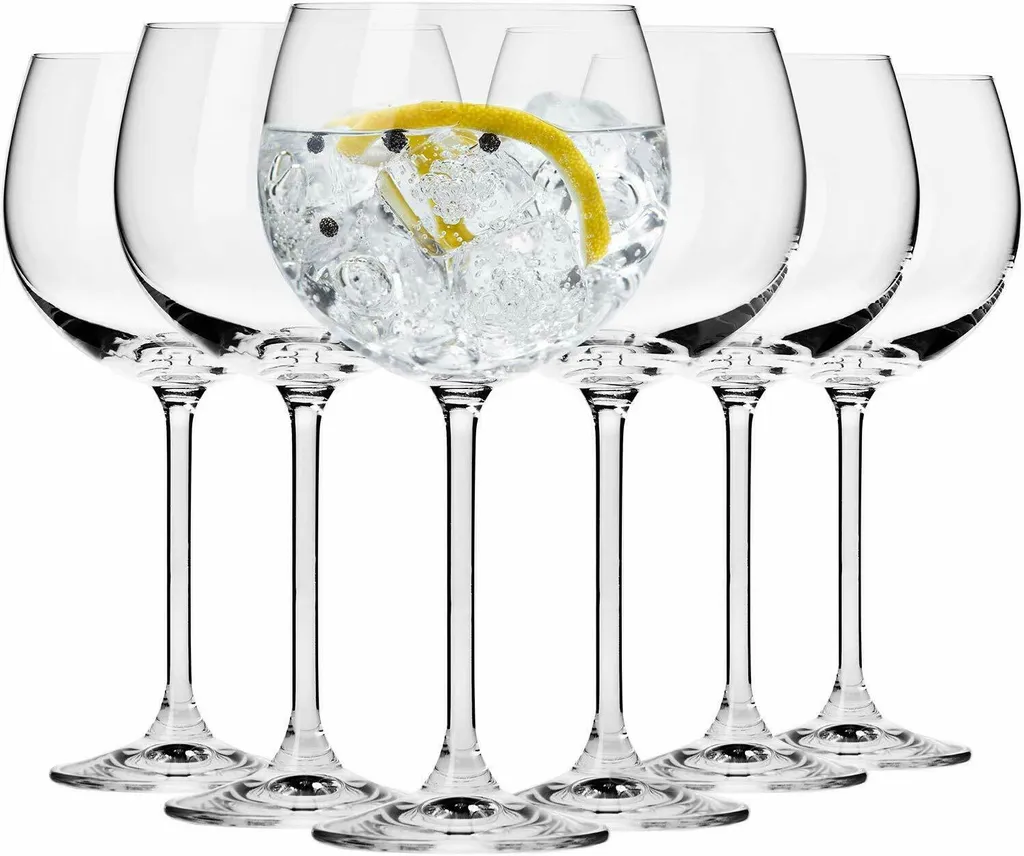 KROSNO Venezia Gin Tonic Wassergläser, 6er-Set, 480 Ml – Bild 11