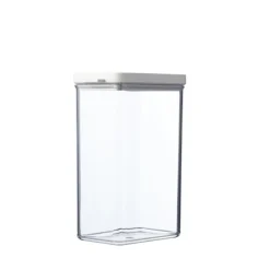 Mepal - Omnia Vorratsdose Mit Deckel Rechteckig - Küchenorganizer & Aufbewahrungsbox - 2000 Ml - Nordic White