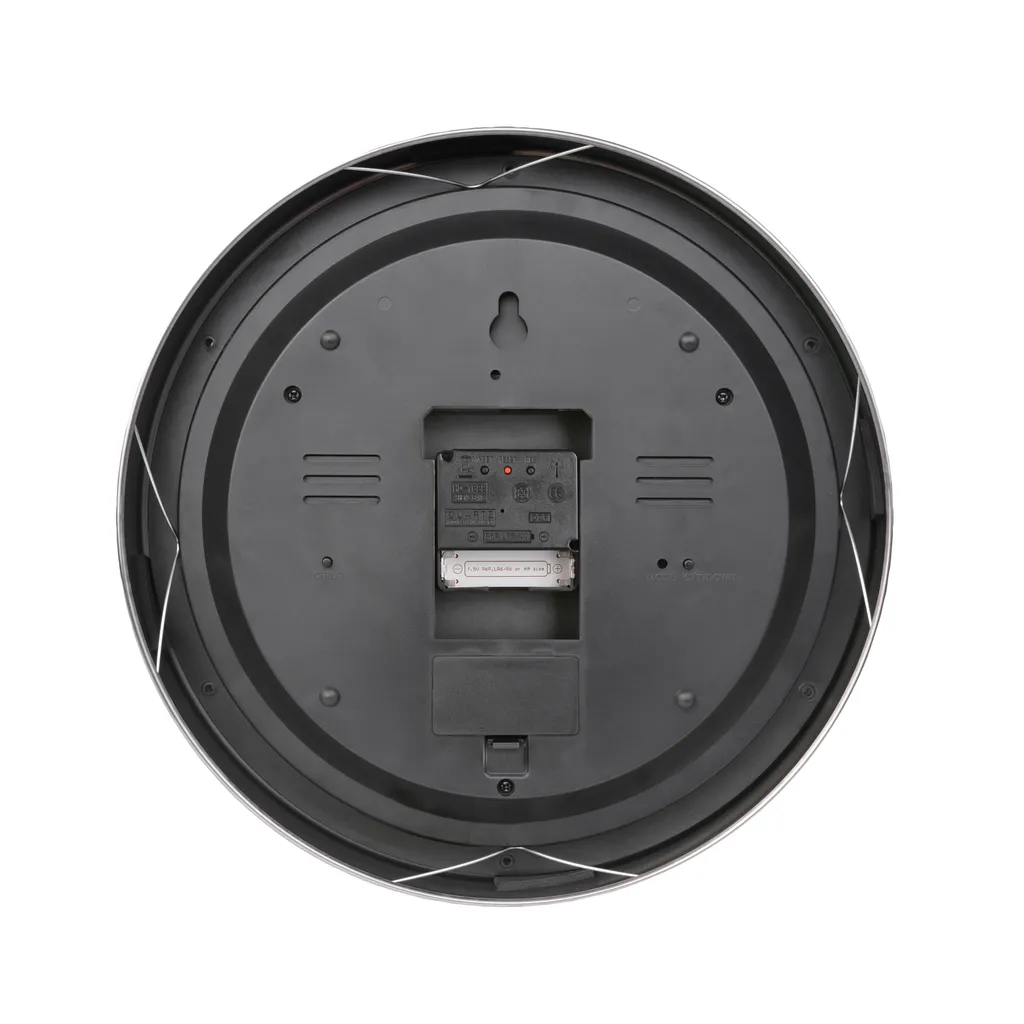 BRESSER MyTime Io Funk-Wanduhr Mit Temperatur- Und Luftfeuchtigkeitsmessung - 30 Cm Durchmesser Farbe: Weiss – Bild 2