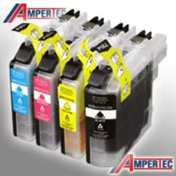 4 Ampertec Tinten Für Brother LC-121 BK C M Y 4-farbig