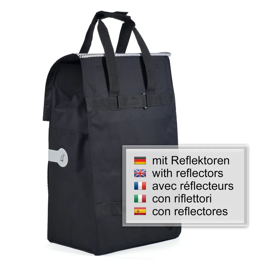Andersen Shopper Scala Stahl Mit Rad Ø 15 Cm Und 54 Liter Tasche Milla Schwarz – Bild 5