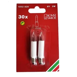 Konstmide KONSTSMIDE 1052-020 Schaftkerze Für 1123, 8V/3W, (2 Stk)
