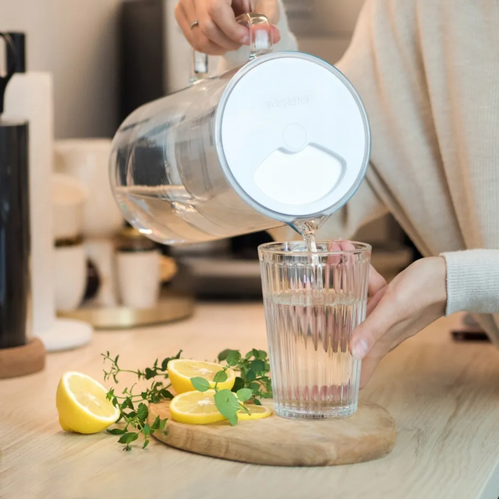 Glas Wasserfilter Wessper 2,5 L Mit 10 Filterkartuschen, Kompatibel Mit Brita Maxtra – Bild 8