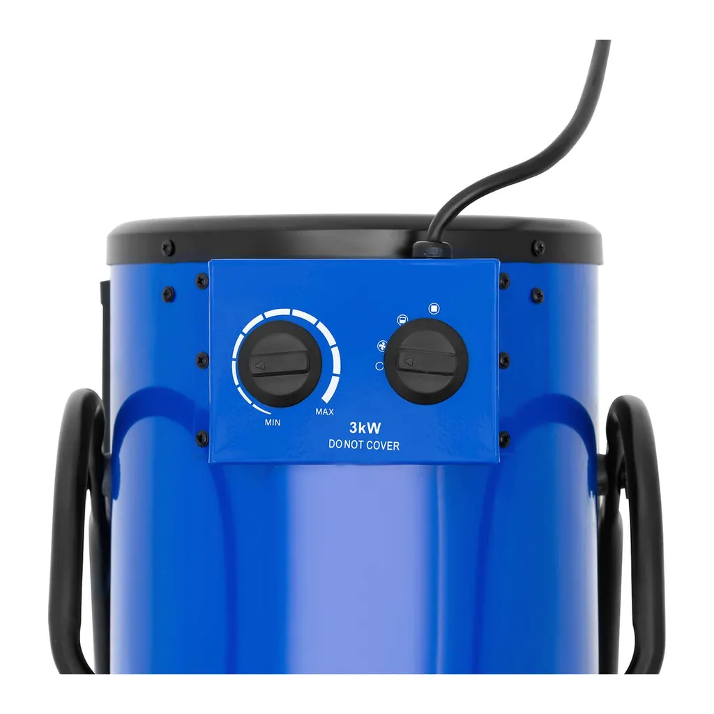MSW Elektroheizer Heizgebläse Elektro Heizlüfter Bauheizer 3000 W 40 °C 240 V – Bild 2