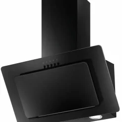 PKM Dunstabzugshaube Wandhaube Kopffreihaube S22-60 BBPY Schwarz LED 60 Cm