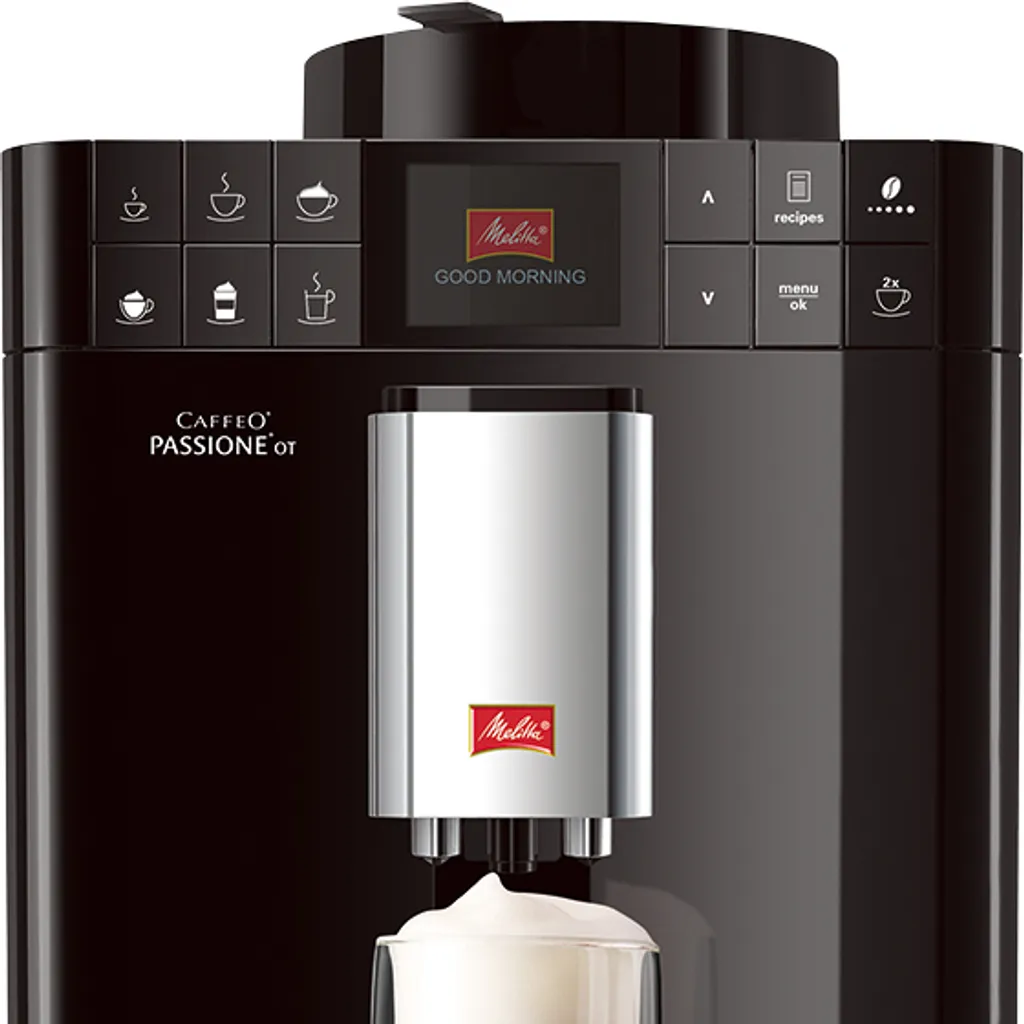Melitta F53/1-102 Caffeo Passione OT Vollautomatische Espressomaschine, Schwarz – Bild 4