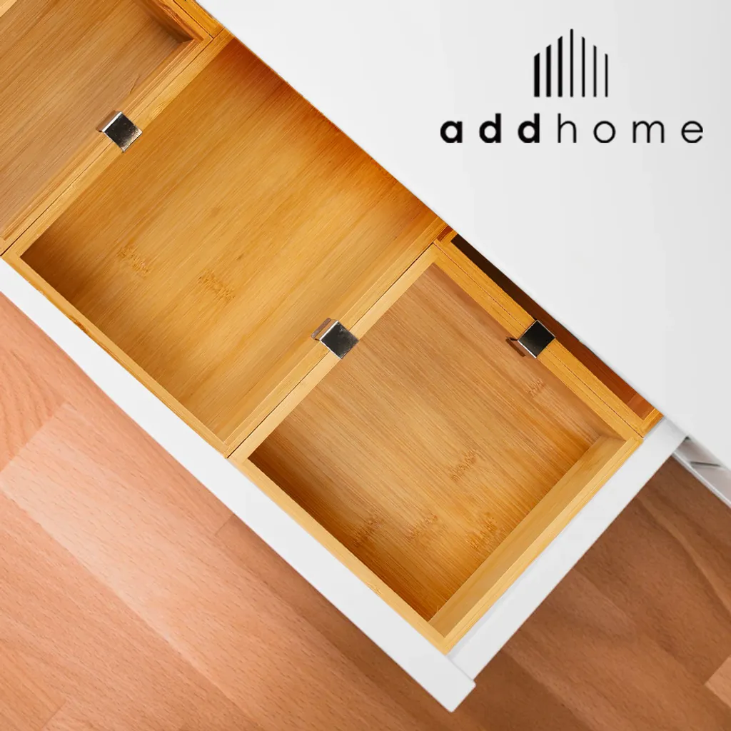 Qualty365 GmbH Addhome Schubladen Ordnungssystem Aus Bambus, Bestehend Aus 6 Holzkästen – Bild 5