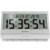 BRESSER LCD Jumbo DCF Funkuhr Wanduhr Farbe: Grau