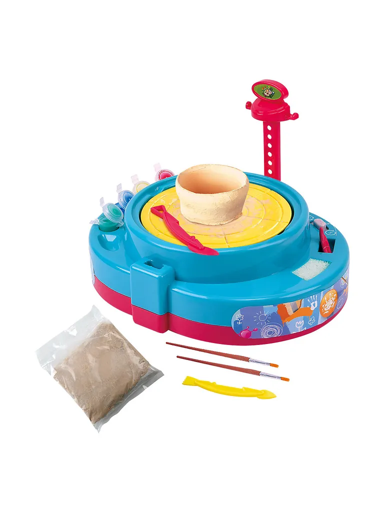 Playgo Spielwaren Pottery Wheel - Töpfer-Scheibe, 9 Teile Töpfersets Basteln & Kreativitätsspielzeug Spielzeugknaller Töpferwerkstatt – Bild 2