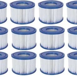 12x Bestway Filterkartusche Poolfilter Filter Ersatzfilter Lay-Z-Spa Gr. 6 58323