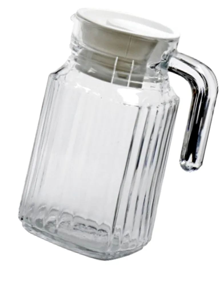 Esmeyer Arcoroc Glaskrug "Quadro" Mit Deckel 0,5 Liter – Bild 5