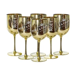 Moet & Chandon Moët & Chandon Champagnergläser Gold 6er Set Gläser Geschenkset