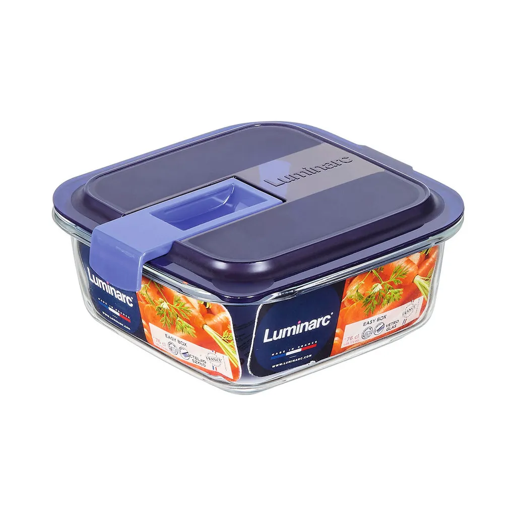 Lunchbox Hermetisch Luminarc Easy Box Zweifarbig Glas 760 Ml