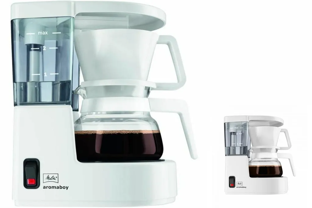 MELITTA Kaffeeautomat Aromaboy 1015-01 1-2Tassen 650Watt Weiß – Bild 4