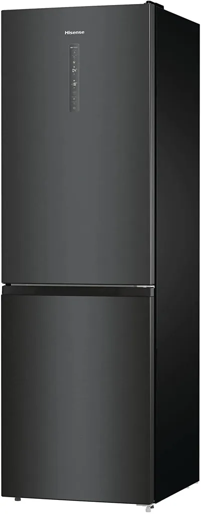 Hisense RB424N4CFC Kühl-/Gefrierkombination - Total No Frost - Metal Cooling - 326 Liter Gesamtvolumen - CrispZone - Super Cool - Extra Space - Chrom-Weinregal