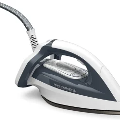 Tefal GV7832 Pro Express Dampfbügelstation |7,5 Bar| 1,6 L Wassertank-Fassungsvermögen | Anti-Kalk-Kollektor|120 G/Min. Konstante Dampfmenge|500 G/Min. Extra Dampfstoß| Eco Funktion|Weiß/Grau