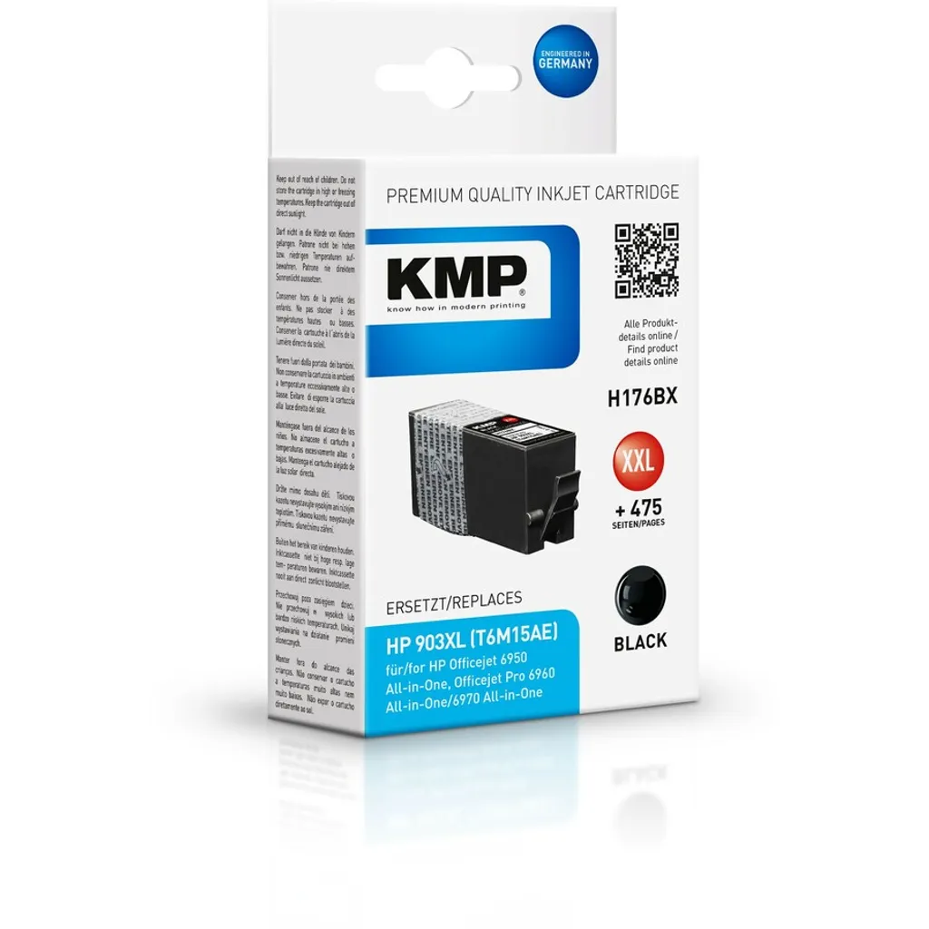 KMP H176BX Tintenpatrone Schwarz Kompatibel Mit HP T6M15AE 903XXL – Bild 7